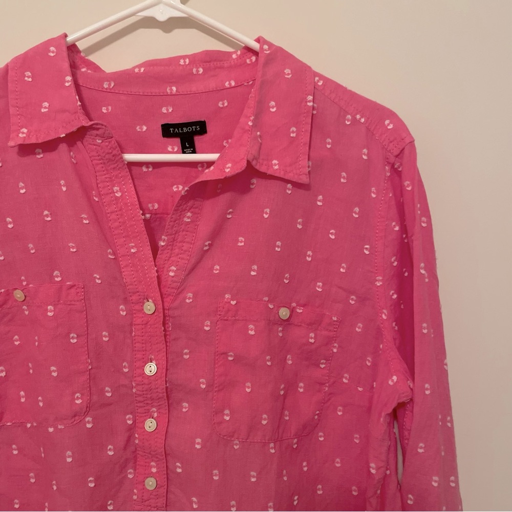 Tolbots large pink blouse